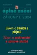 Aktualizace 2024 I/2 O daních z příjmů, o archivnictví a spisové službě - cena, srovnání