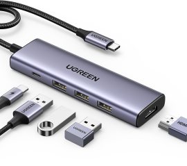 Ugreen 5-in-1 USB-C to HDMI/3xUSB 3.0/PD100W