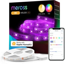 Meross Smart WiFi LED Strip 5 m, Apple HomeKit