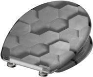 Schütte WC sedadlo GREY HEXAGONS Duroplast - cena, srovnání