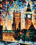 Zuty Maľovanie podľa čísel - Big Ben vo farbách, 40 x 50 cm, bez rámu a napnutého plátna - cena, srovnání