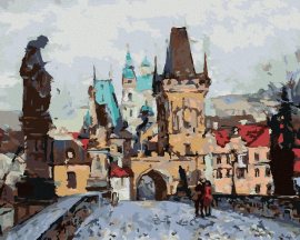 Zuty Maľovanie podľa čísel - Karlov most na jeseň, 40 x 50 cm, napnuté plátno na rám