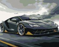 Zuty Maľovanie podľa čísel - Lamborghini, 100 x 80 cm, bez rámu a napnutého plátna - cena, srovnání