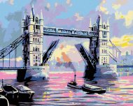 Zuty Maľovanie podľa čísel - Tower Bridge Londýn, 50 x 40 cm, plátno napnuté na rám - cena, srovnání