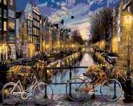 Zuty Maľovanie podľa čísel - Bicykle v Amsterdame, 50 x 40 cm, bez rámu a bez napnutého plátna - cena, srovnání