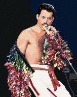 Zuty Maľovanie podľa čísel - Freddie Mercury, 80 x 100 cm, bez rámu a napnutého plátna - cena, srovnání