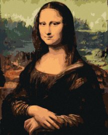 Zuty Maľovanie podľa čísel - Mona Lisa (Leonardo da Vinci), 40 x 50 cm, bez rámu a bez napnutia plátna