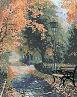 Zuty Maľovanie podľa čísel - Park v novembri, 40 x 50 cm, napnuté plátno na rám - cena, srovnání