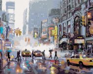 Zuty Maľovanie podľa čísel - Rušná ulica v New Yorku (Richard Macneil), 80 x 100 cm, napnuté plátno na rám - cena, srovnání