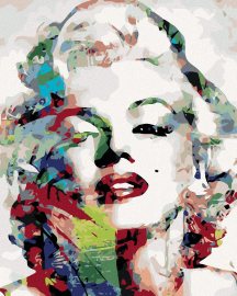 Zuty Maľovanie podľa čísel - Marilyn Monroe, 80 x 100 cm, bez rámu a napnutého plátna