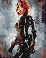 Zuty Maľovanie podľa čísel - Avengers Black Widow II, 40 x 50 cm, bez rámu a bez napnutého plátna - cena, srovnání