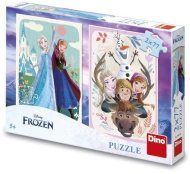 Dino Puzzle Frozen: Anna a Elsa 2x77ks - cena, srovnání