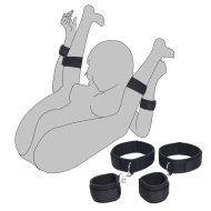 Superlove Wrist & Thigh BDSM Bondage Cuffs - cena, srovnání