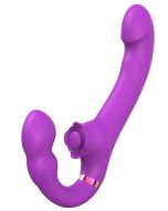 Superlove Strapless Strap-On with Dual Vibrations, Flapping & Remote - cena, srovnání