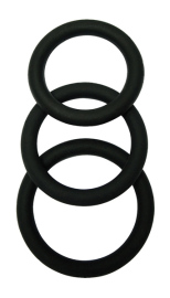 Superlove Cock Ring Set Black 3 Pack