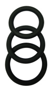 Superlove Cock Ring Set Black 3 Pack - cena, srovnání