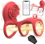 Superlove Rose Triple Vibrating Cock Ring - cena, srovnání