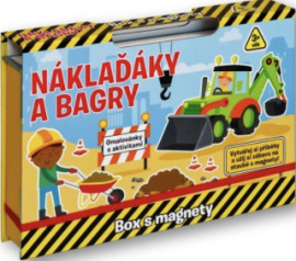 Náklaďáky a bagry - Box s magnety