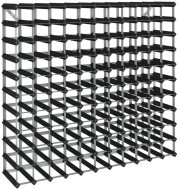 vidaXL Stojan na víno na 120 fliaš - čierny, masívne borovicové drevo - cena, srovnání