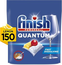 Reckitt Benckiser Finish Quantum All in 1 Lemon Sparkle 150ks