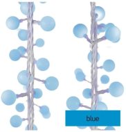 Emos LED svetelná cherry reťaz - guľôčky 2,5 cm, 4 m, vonkajšia aj vnútorná, modrá, časovač - cena, srovnání