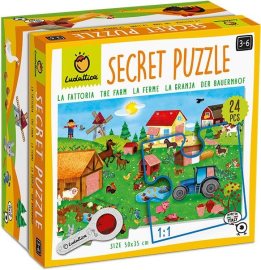 Ludattica Secret Puzzle s lupou, Farma 24 dielikov