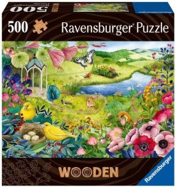 Ravensburger 175130 Drevené Puzzle Divoká Záhrada 500