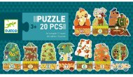 Djeco Puzzle Vlak so zvieratkami - 20ks - cena, srovnání