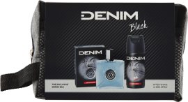 Denim BLACK Voda po holení 100ml + Deo sprej 150ml + Kozmetická taštička