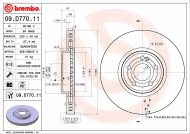 Brembo brzdový kotúč 09.D770.11 2ks - cena, srovnání