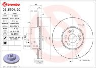 Brembo brzdový kotúč 09.5704.20 2ks - cena, srovnání