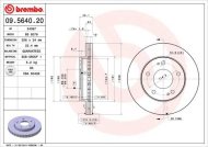 Brembo brzdový kotúč 09.5640.20 2ks - cena, srovnání