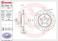 Brembo brzdový kotúč 08.A725.1X 2ks - cena, srovnání