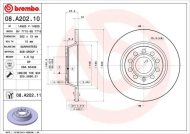 Brembo brzdový kotúč 08.A202.11 2ks - cena, srovnání