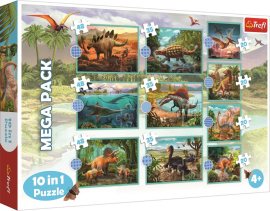 Trefl Puzzle Dinosaury mega pack 10v1