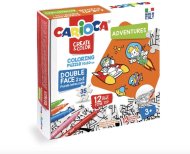 Carioca Omaľovánkové Puzzle s motívom vesmíru s 12 farebnými fixkami - cena, srovnání