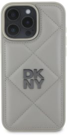 DKNY PU Leather Quilted Stack Logo iPhone 16 Pro