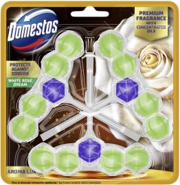 Domestos Aroma Lux White Rose 3x50g