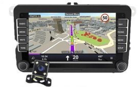 Junsun 7" Autorádio pro VW Volkswagen Caddy Touran Golf, Škoda Superb Yeti, GPS Navigace Android