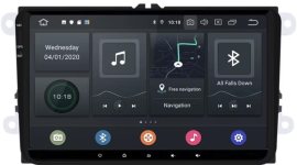 Ossuret ISUDAR Autorádio Škoda, Volkswagen, Seat 4 GB RAM, 6-jadrový procesor s CarPlay a Android Auto