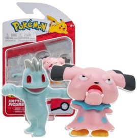 Jazwares Pokémon - Battle Figure 2 Pack - Machop & Snubbull