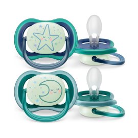 Philips Avent Cumlík Ultra Air nočný 6-18m chlapec 2ks