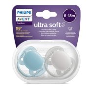 Philips Avent Cumlík Ultrasoft Premium Neutral 6-18m chlapec 2ks