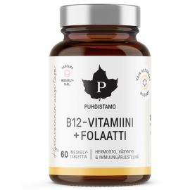 Puhdistamo B12 Vitaminii + Folaati 60tbl