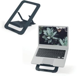 Leitz ERGO Aluminium Ultra-Flat Adjustable Laptop Stand