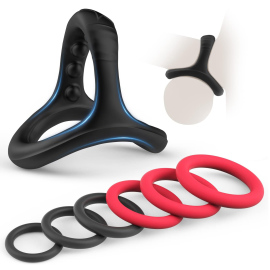 Paloqueth Canrok Silicone Penis Rings Set 7 pack