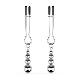 Bedroom Fantasies Nipple and Clitoris Clamps Silver