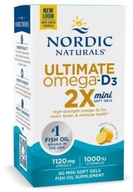 Nordic Naturals Ultimate Omega 2x mini s vitamínom D3 60tbl