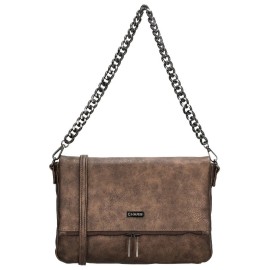 Charm London Hnedá crossbody kabelka retiazkom "Elysia"