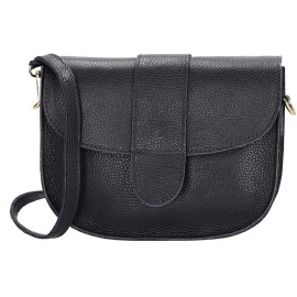 Charm London Tmavo modrá prešívaná crossbody kabelka „Fame“